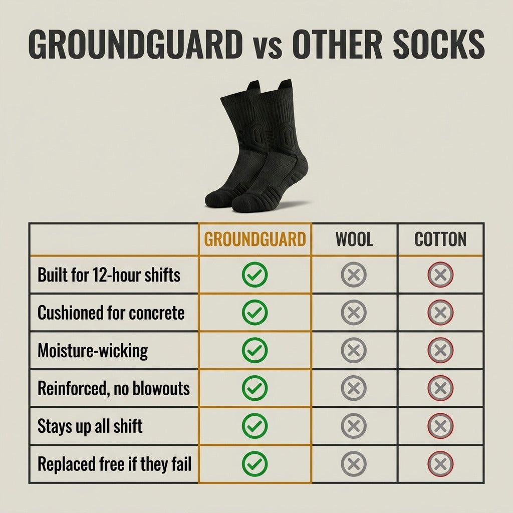 GroundGuard™ Work Socks – GetWildNest