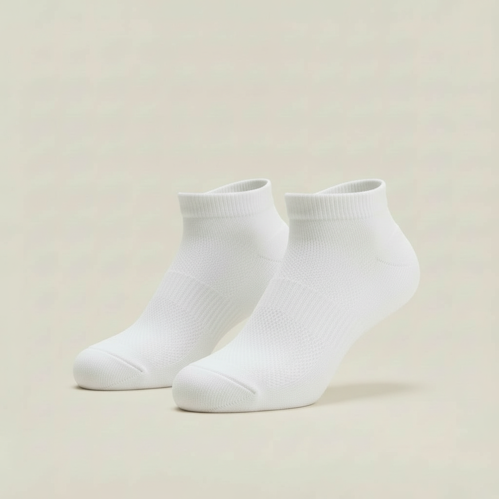 GroundGuard low-cut also available in white — pair, three-quarter view